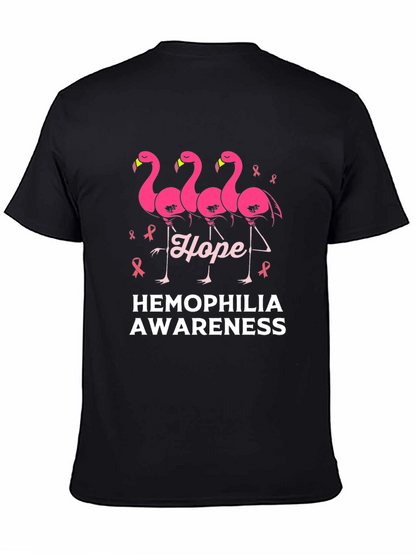 Hemophilia Awareness Flamingo Hope T-Shirt
