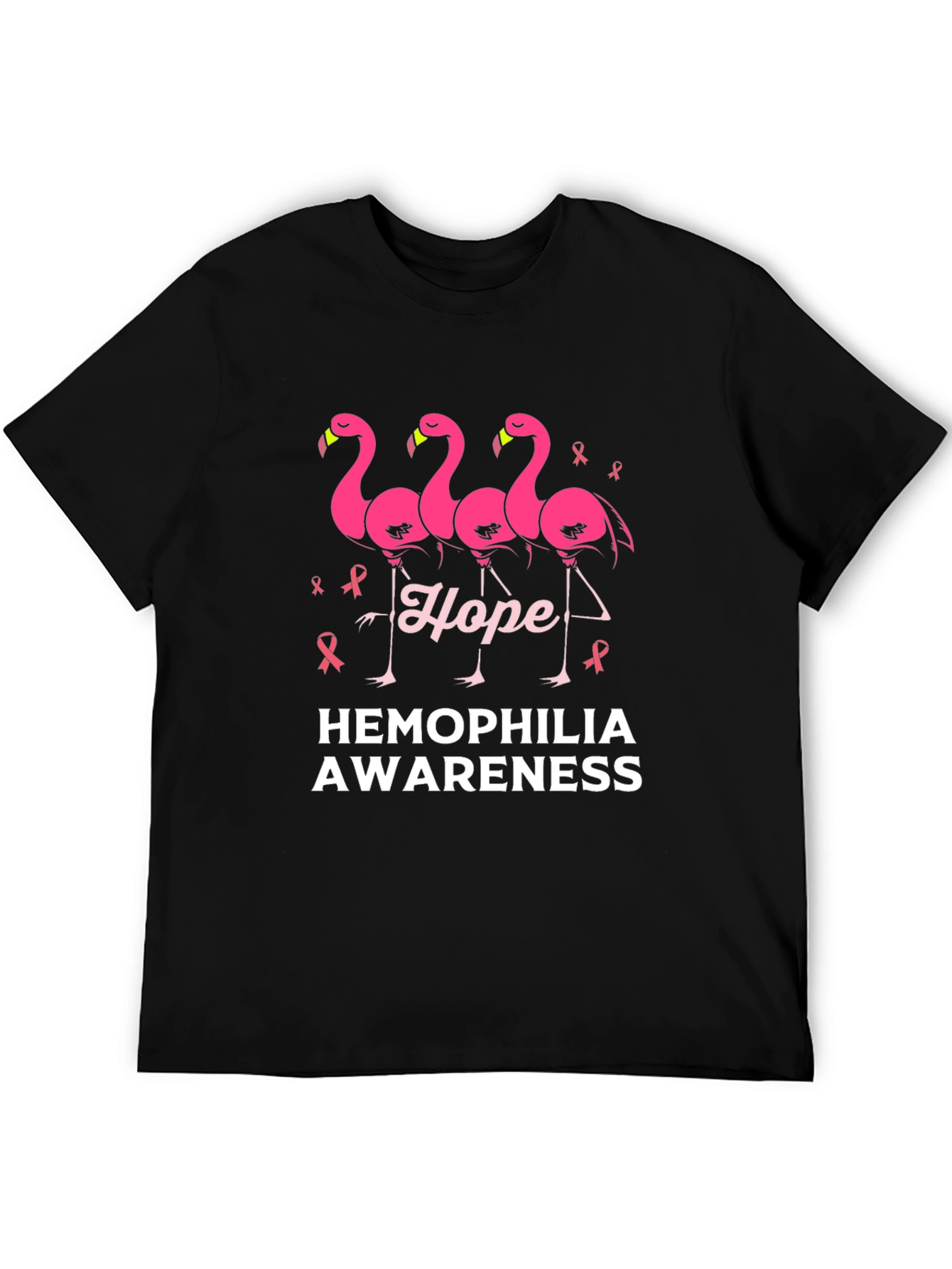 Hemophilia Awareness Flamingo Hope T-Shirt