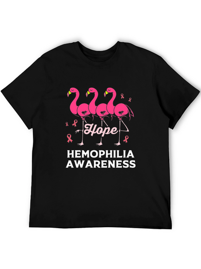 Hemophilia Awareness Flamingo Hope T-Shirt
