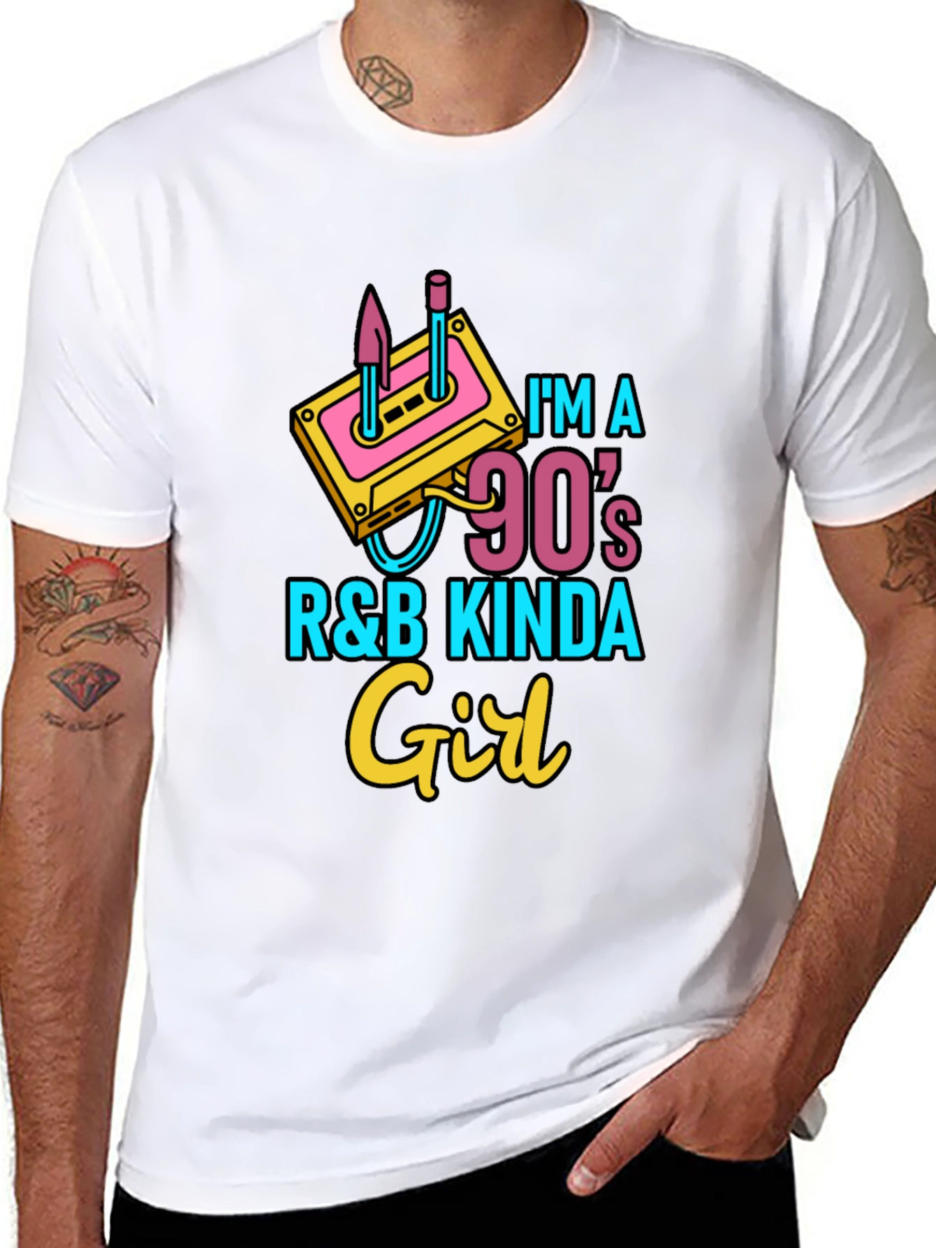 Im a 90s R&B Kinda Girl Black T-Shirt