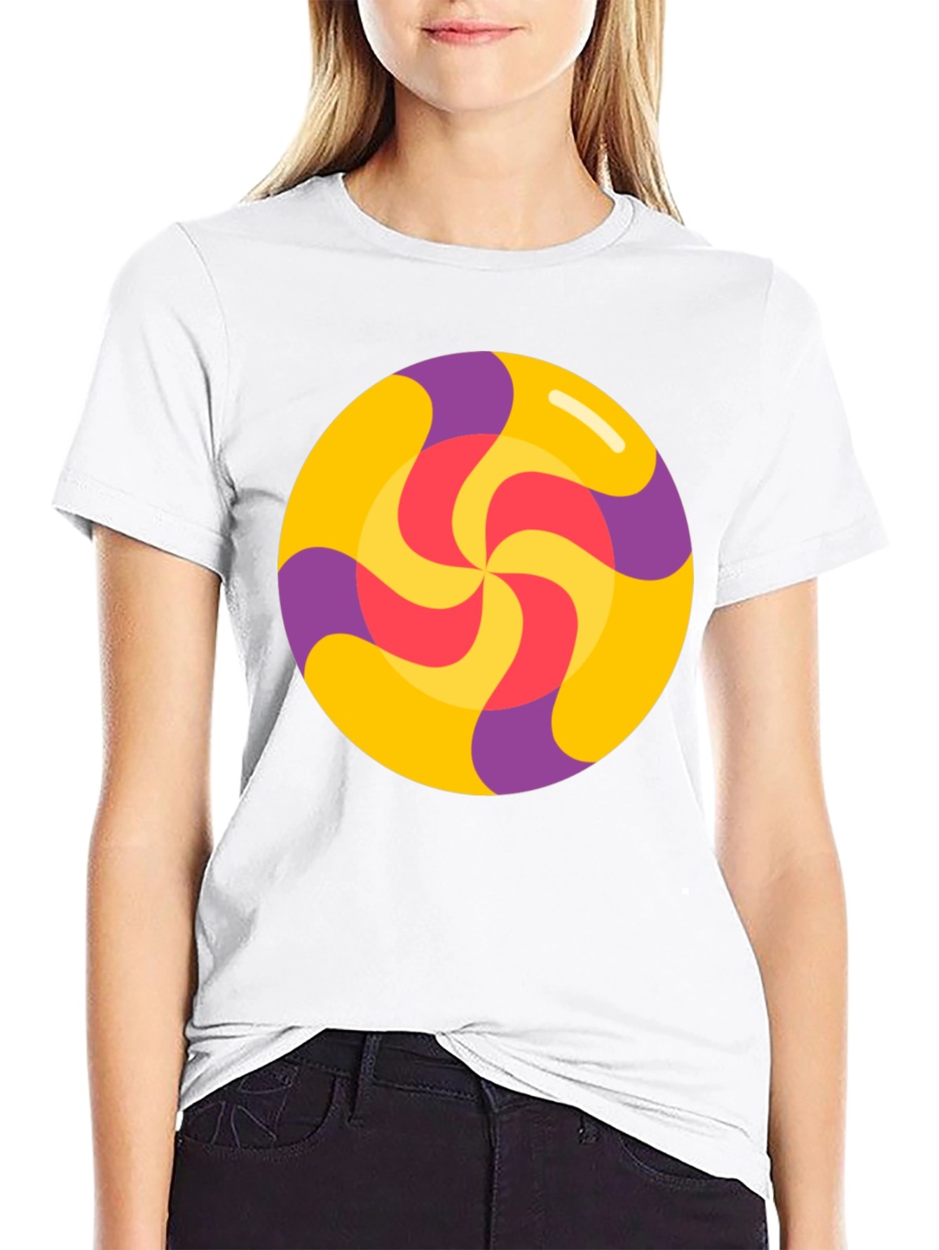 Retro Swirl Lollipop Graphic Tee