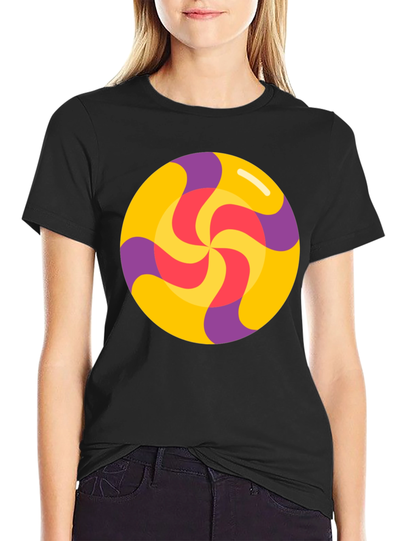 Retro Swirl Lollipop Graphic Tee