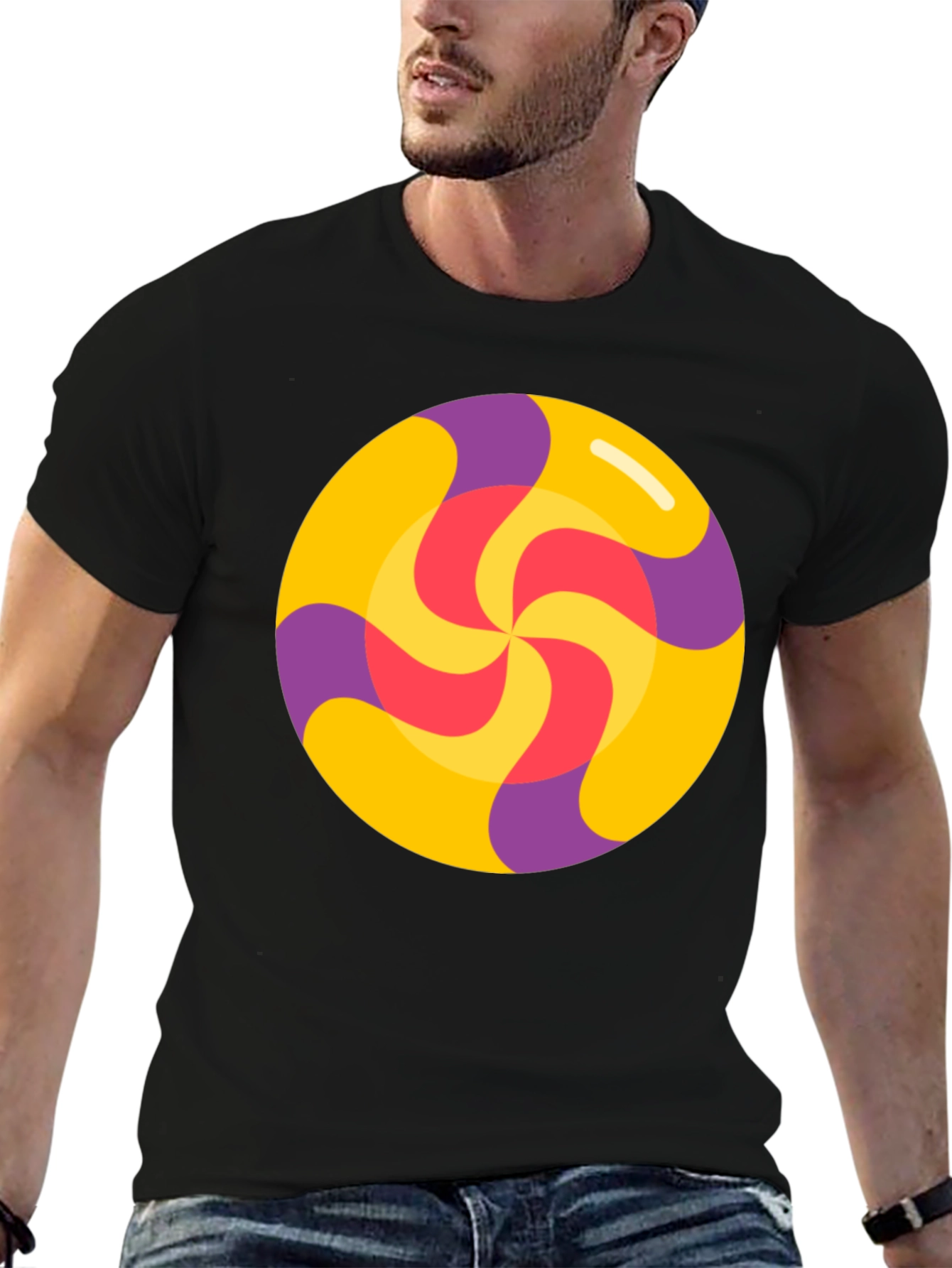 Retro Swirl Lollipop Graphic Tee