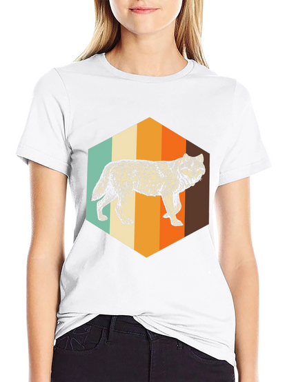 Retro Wolf Graphic Tee - Unisex
