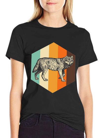 Retro Wolf Graphic Tee - Unisex