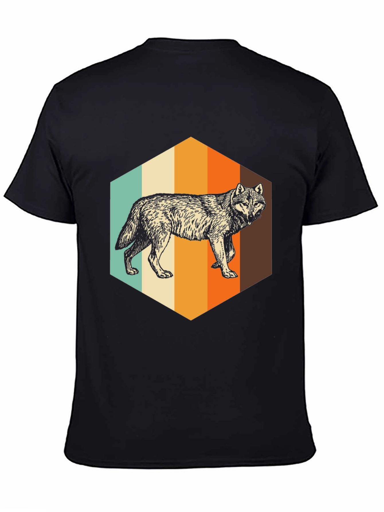 Retro Wolf Graphic Tee - Unisex