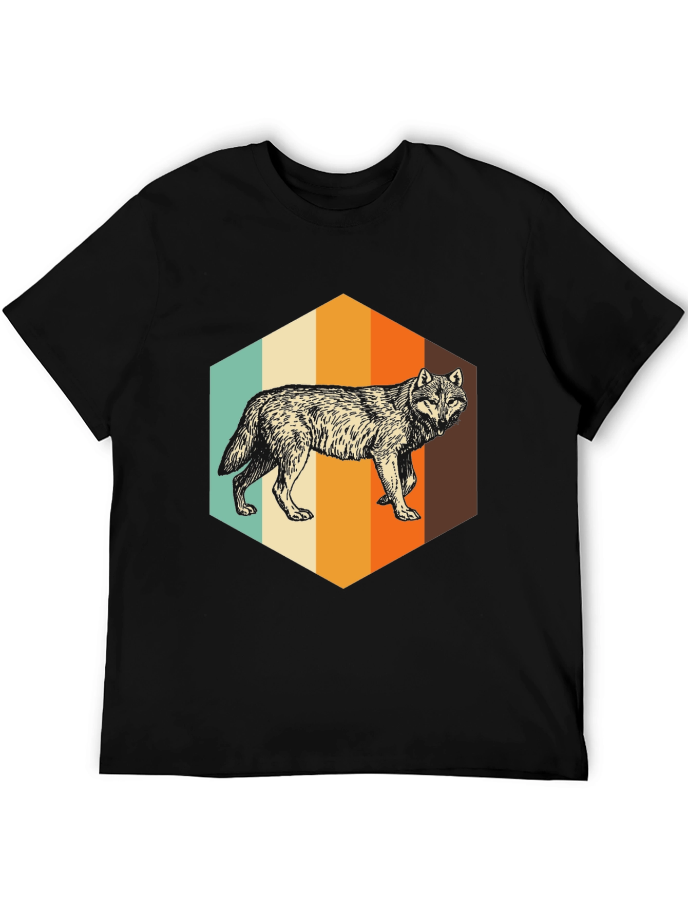 Retro Wolf Graphic Tee - Unisex