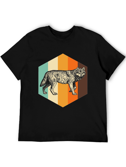 Retro Wolf Graphic Tee - Unisex