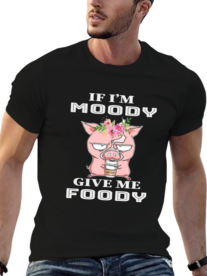 Moody Pig T-Shirt - Funny Graphic Tee