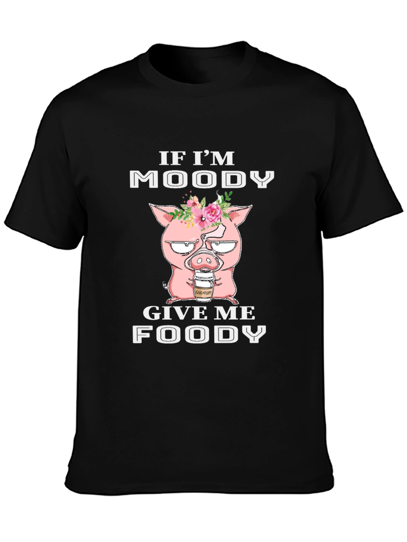 Moody Pig T-Shirt - Funny Graphic Tee