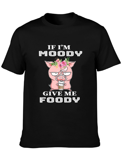 Moody Pig T-Shirt - Funny Graphic Tee