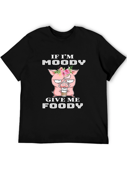 Moody Pig T-Shirt - Funny Graphic Tee