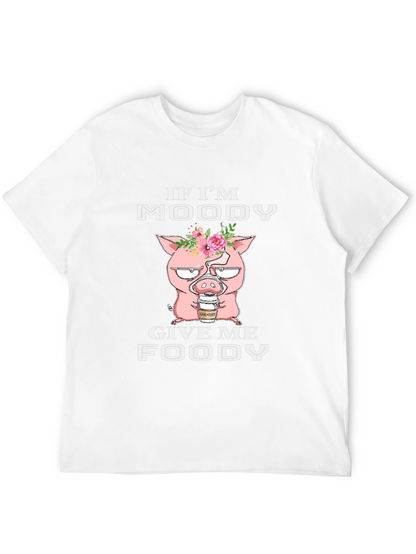 Moody Pig T-Shirt - Funny Graphic Tee
