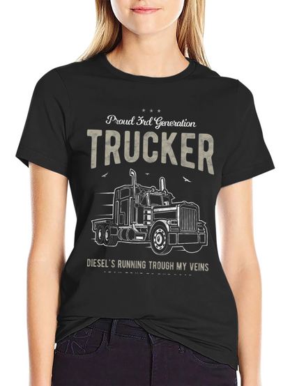 Proud 3rd Generation Trucker Graphic T-Shirt