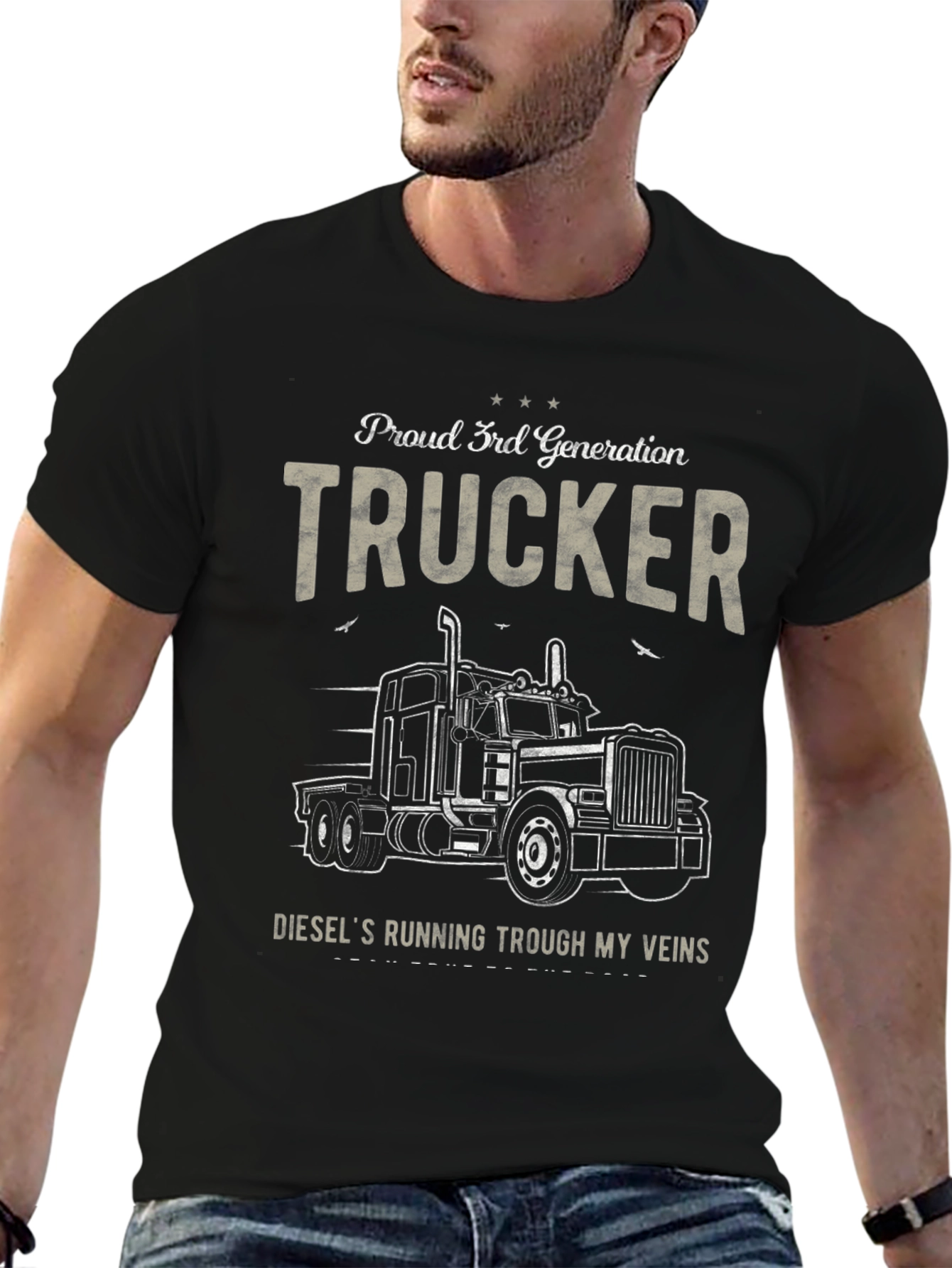 Proud 3rd Generation Trucker Graphic T-Shirt