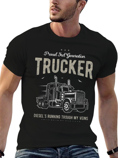 Proud 3rd Generation Trucker Graphic T-Shirt