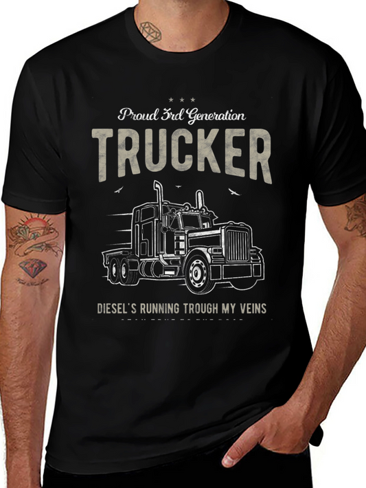 Proud 3rd Generation Trucker Graphic T-Shirt