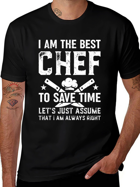 Best Chef Graphic T-Shirt - Funny Foodie Tee