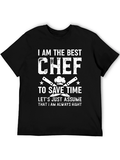 Best Chef Graphic T-Shirt - Funny Foodie Tee