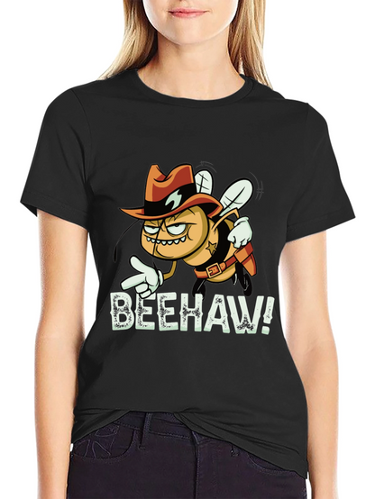 Beehaw T-Shirt - Cowboy Bee Cartoon Tee