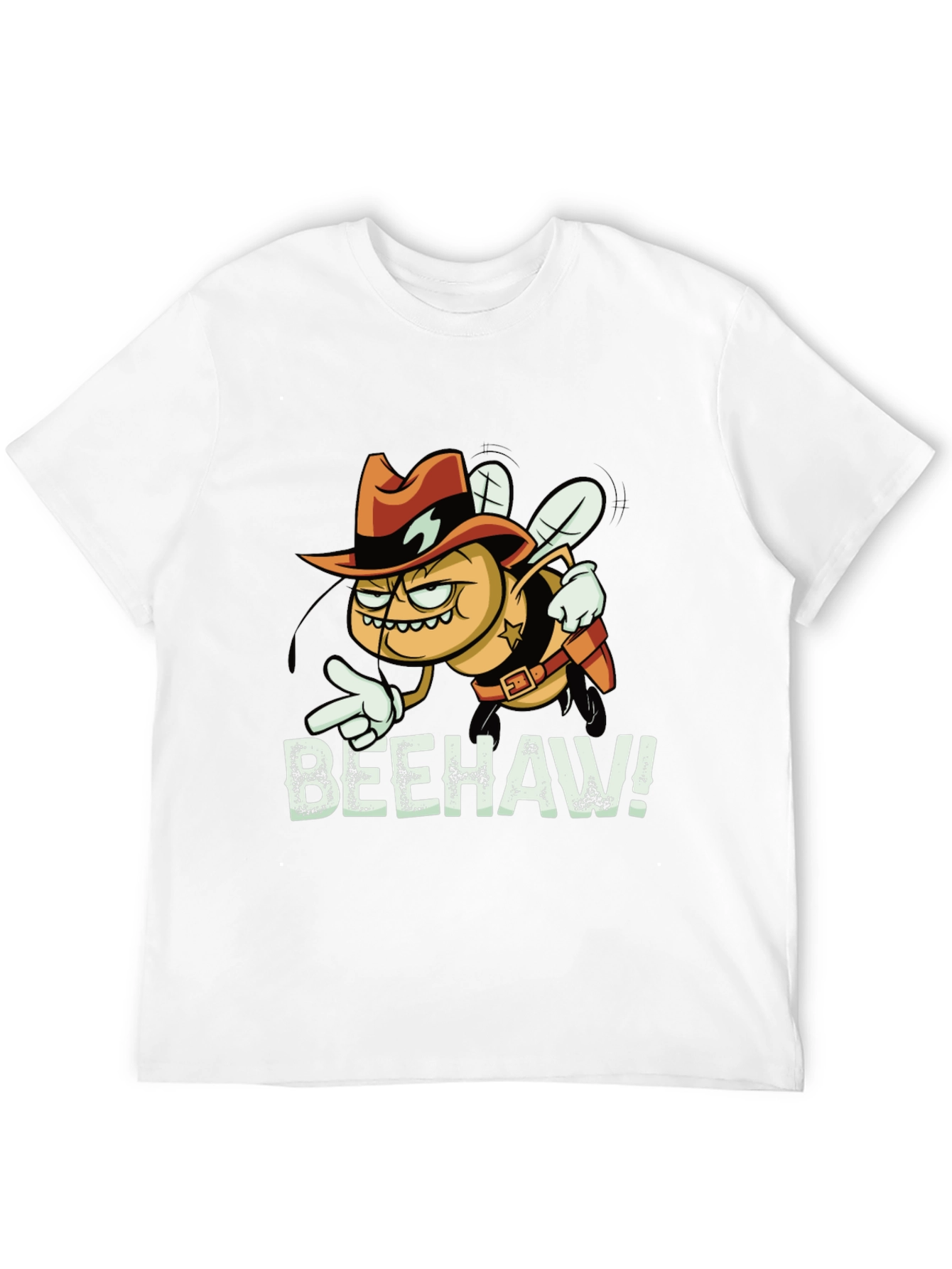 Beehaw T-Shirt - Cowboy Bee Cartoon Tee
