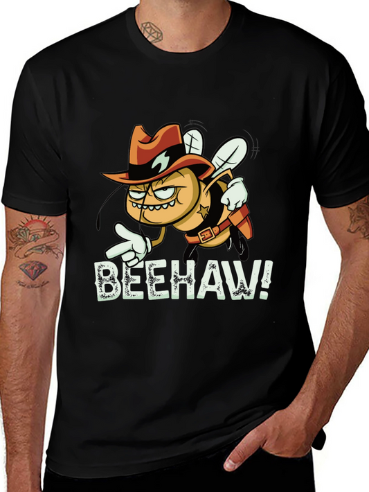 Beehaw T-Shirt - Cowboy Bee Cartoon Tee