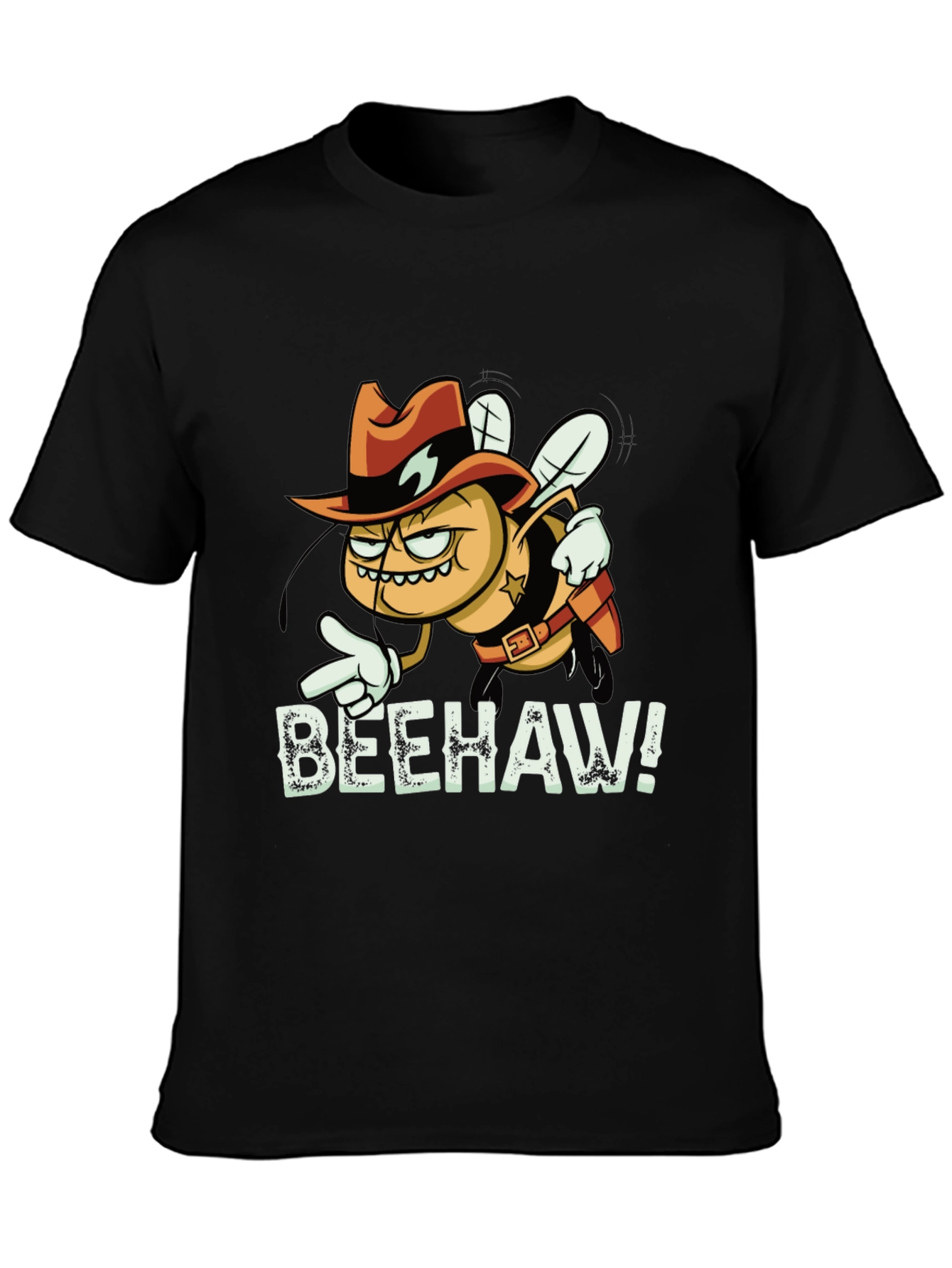 Beehaw T-Shirt - Cowboy Bee Cartoon Tee