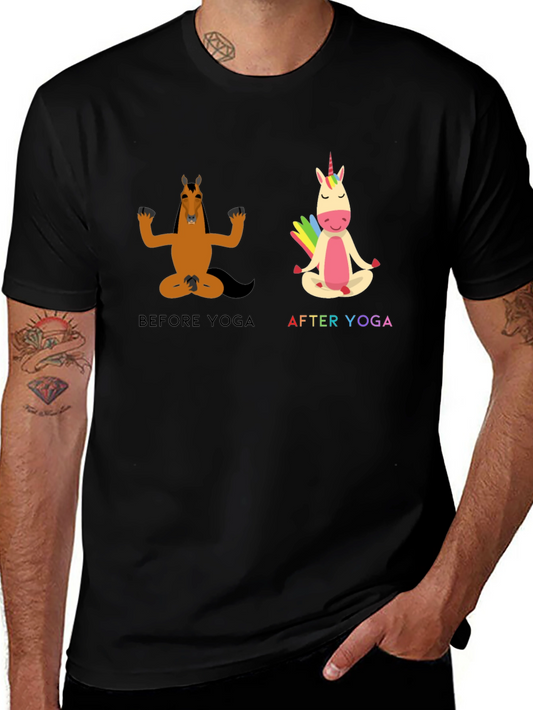 Yoga Horse T-Shirt Funny Graphic Tee