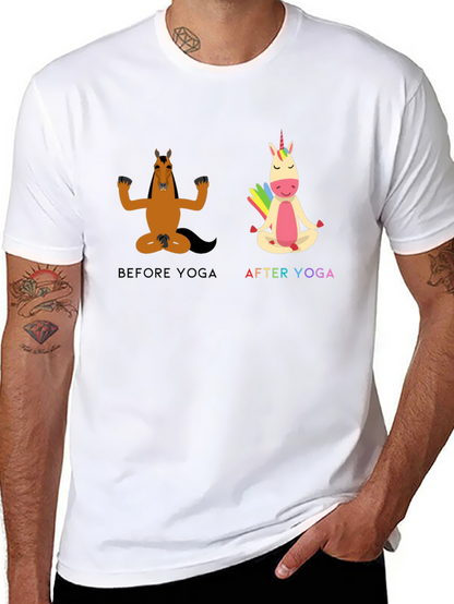 Yoga Horse T-Shirt Funny Graphic Tee