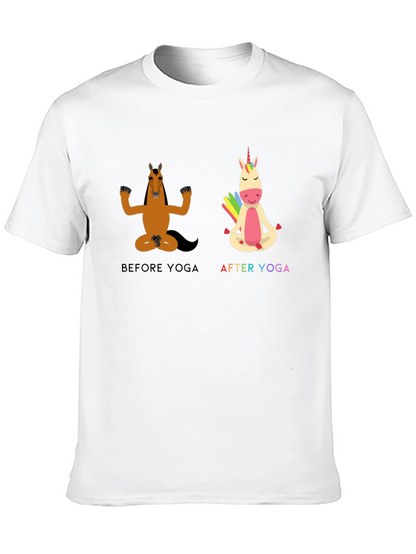 Yoga Horse T-Shirt Funny Graphic Tee