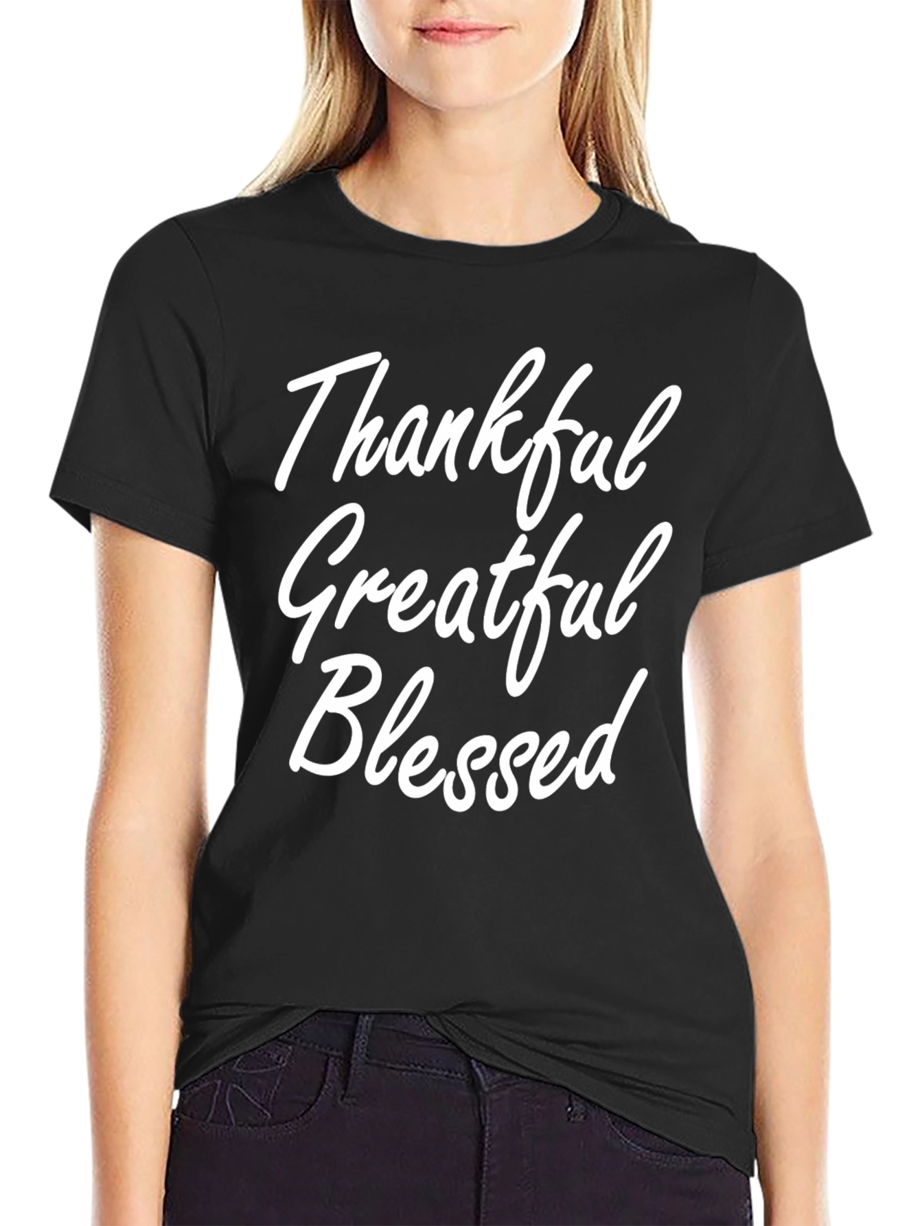 Thankful Greatful Blessed Graphic Tee