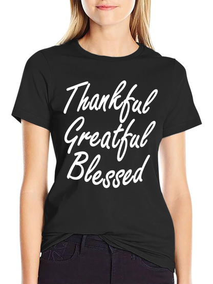 Thankful Greatful Blessed Graphic Tee