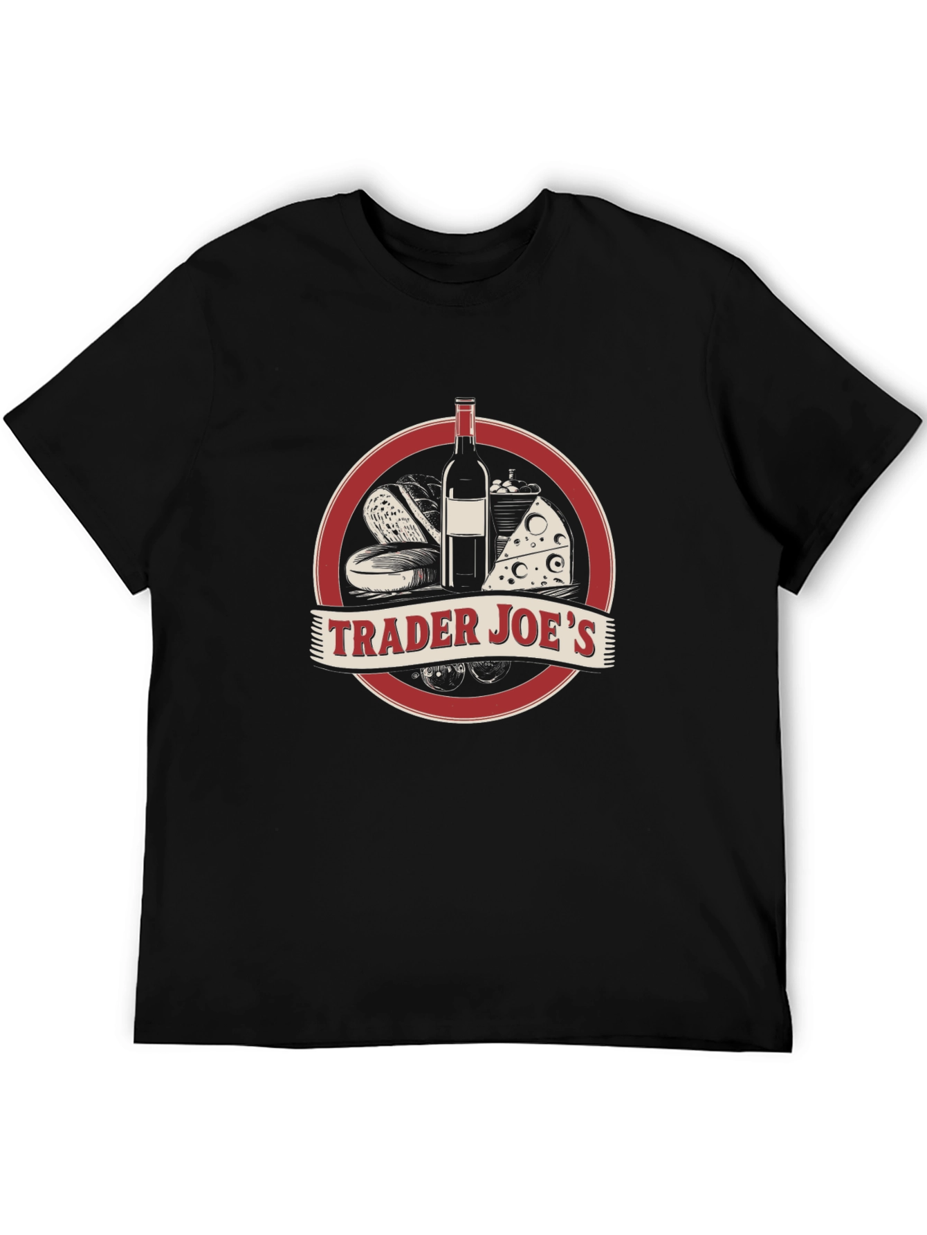 Trader Joes Black Graphic Tee