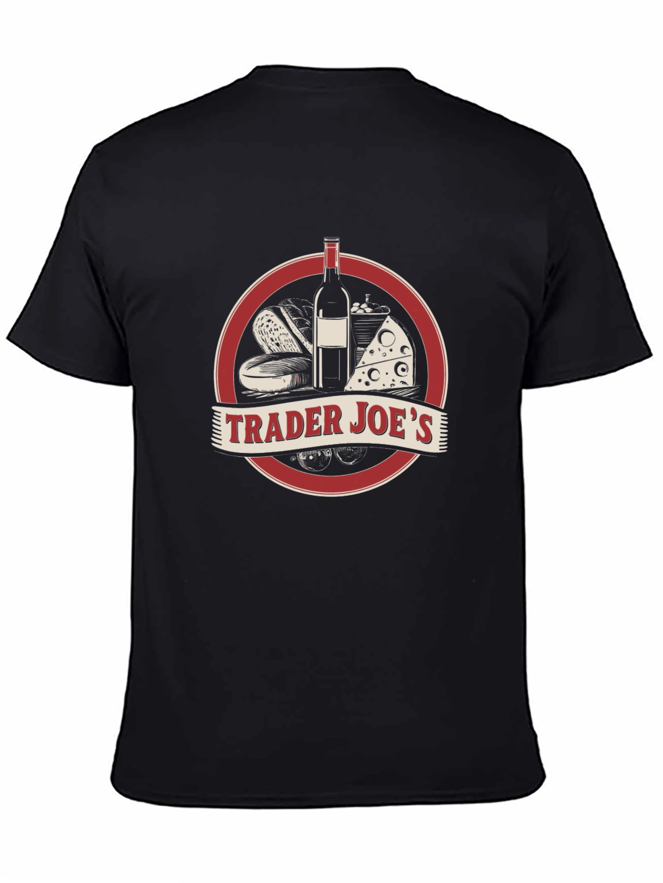 Trader Joes Black Graphic Tee