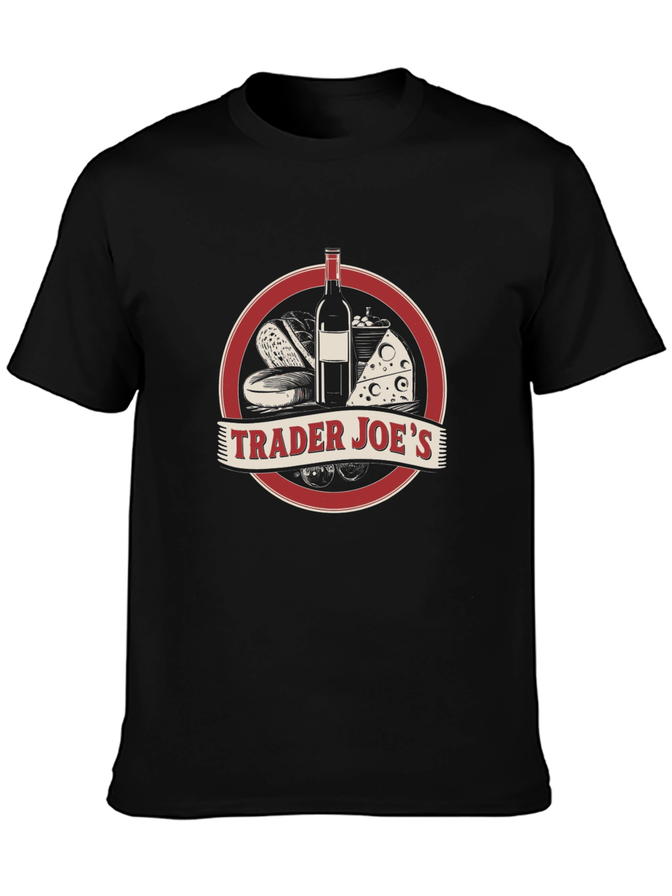 Trader Joes Black Graphic Tee