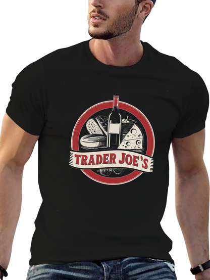 Trader Joes Black Graphic Tee