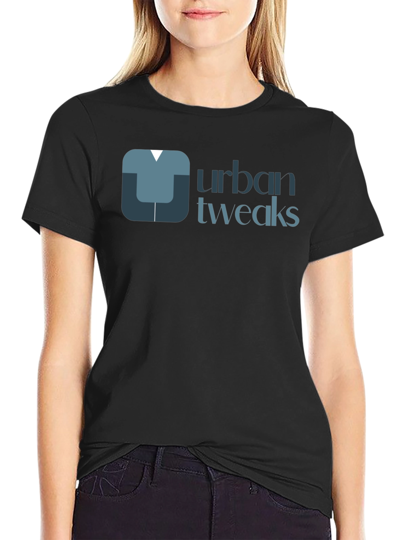 Urban Tweaks Graphic Tee - Stylish Black Cotton T-Shirt