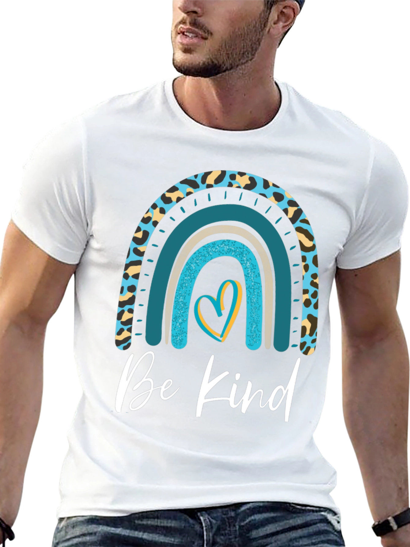 Be Kind Rainbow Graphic T-Shirt