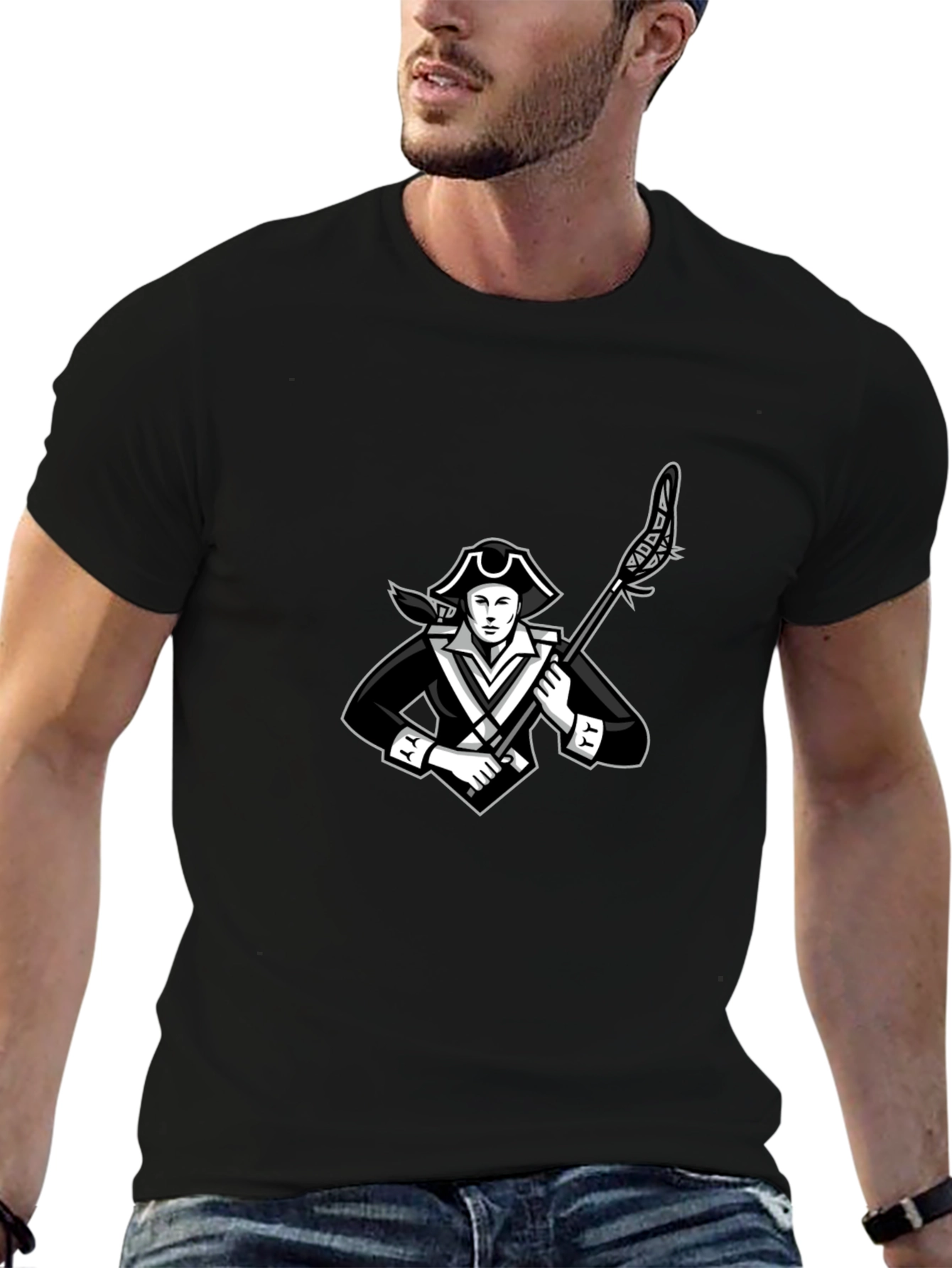 Patriot Lacrosse T-Shirt - Black