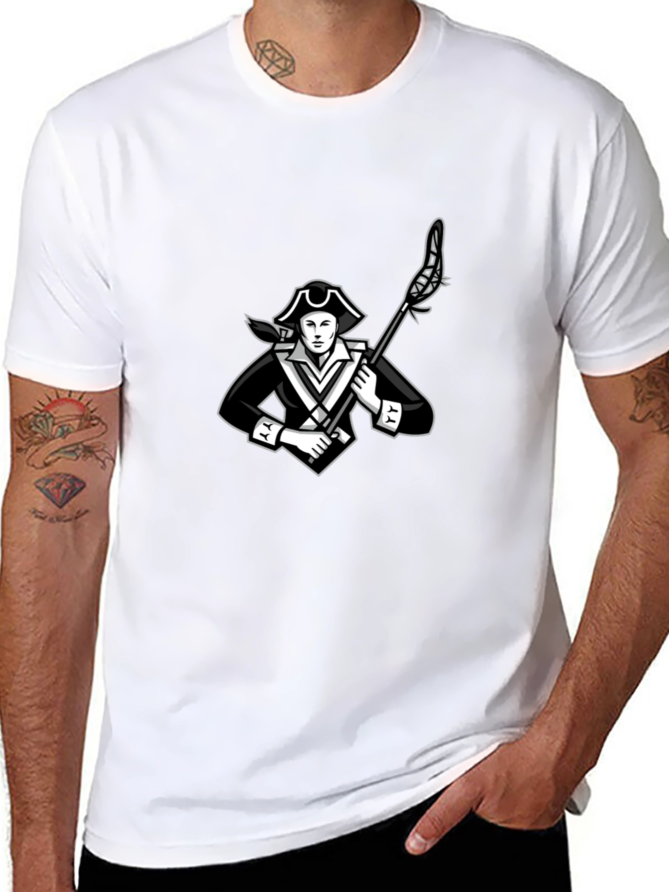 Patriot Lacrosse T-Shirt - Black
