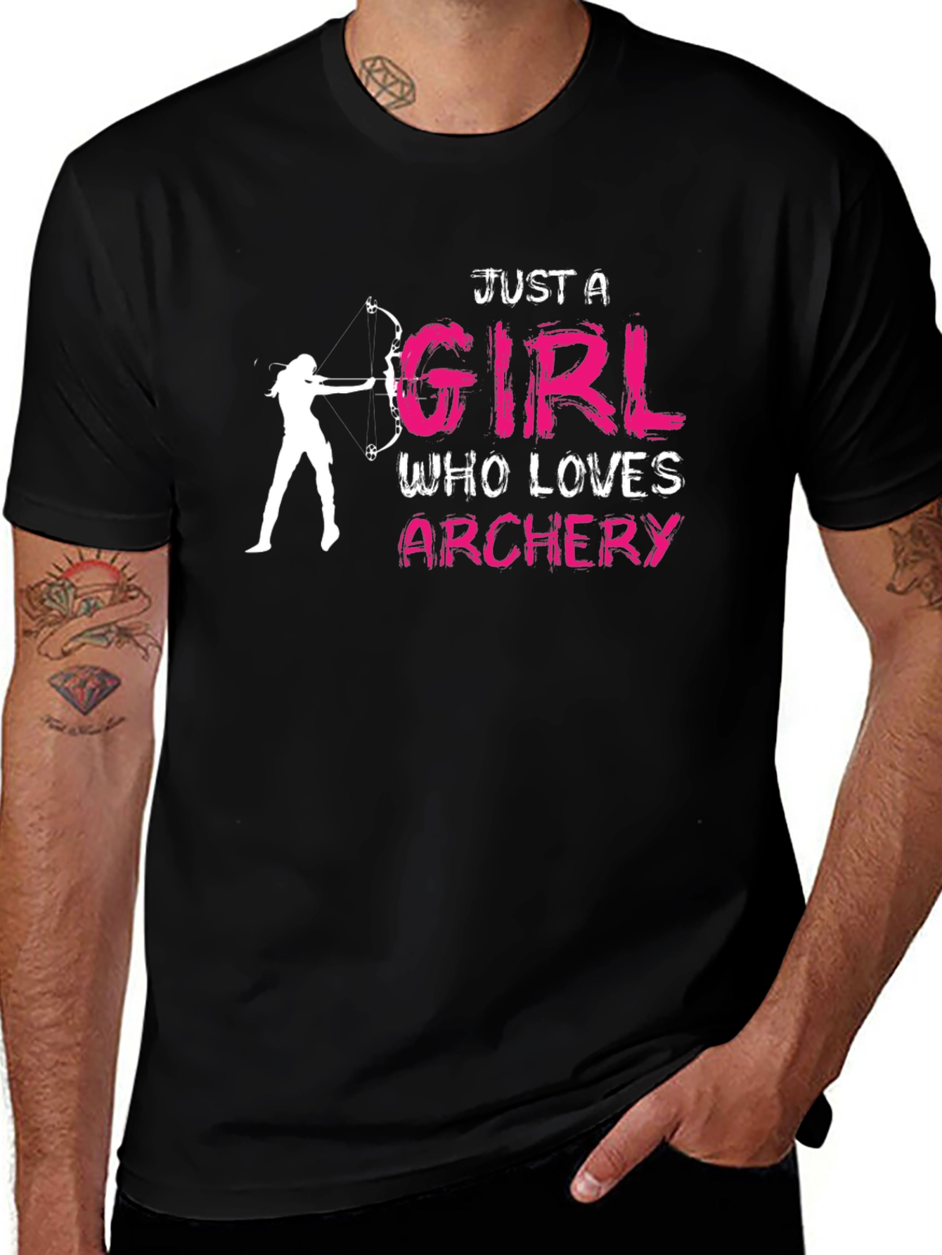 Archery Lover Graphic T-Shirt - Just A Girl