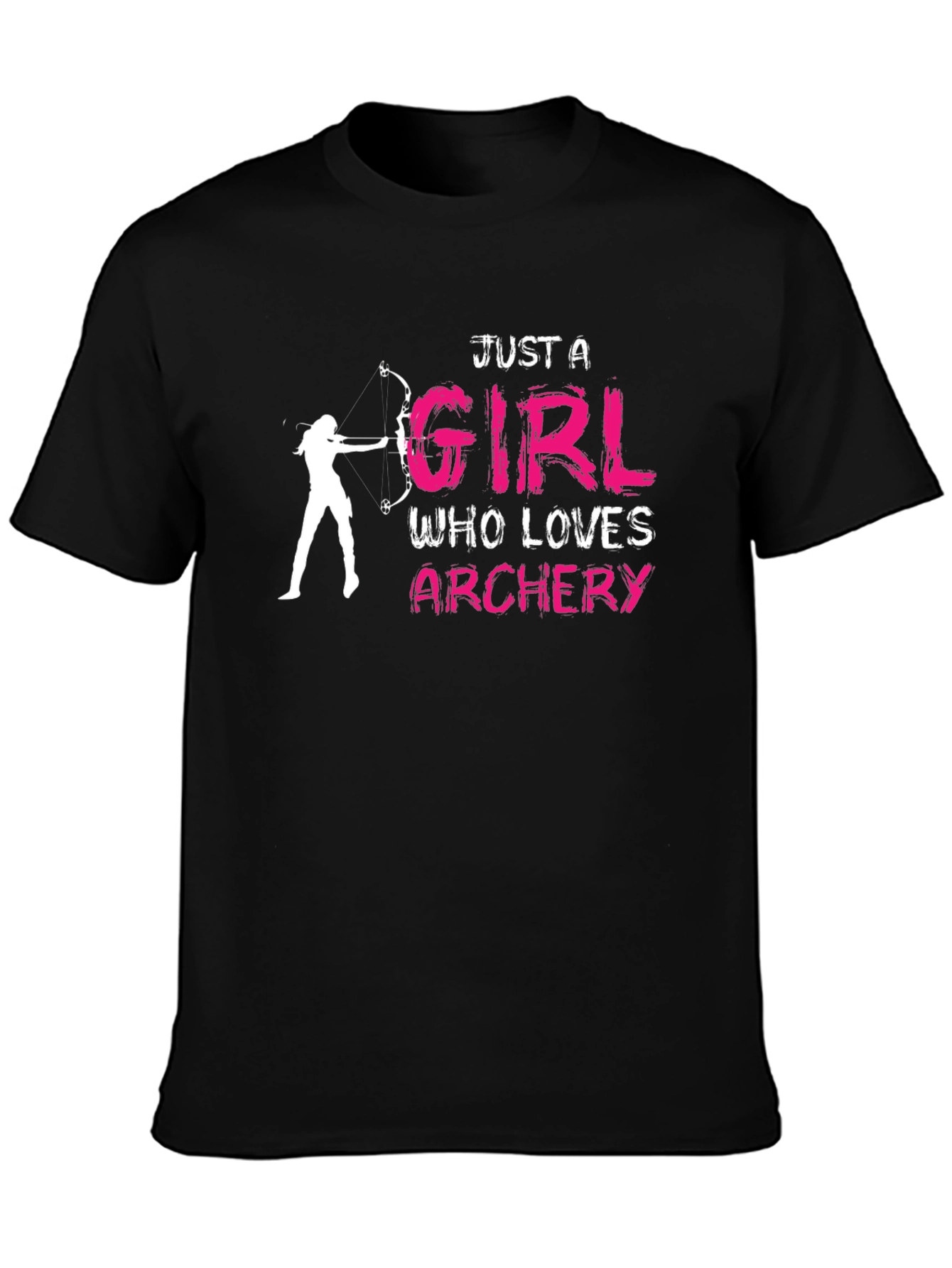 Archery Lover Graphic T-Shirt - Just A Girl
