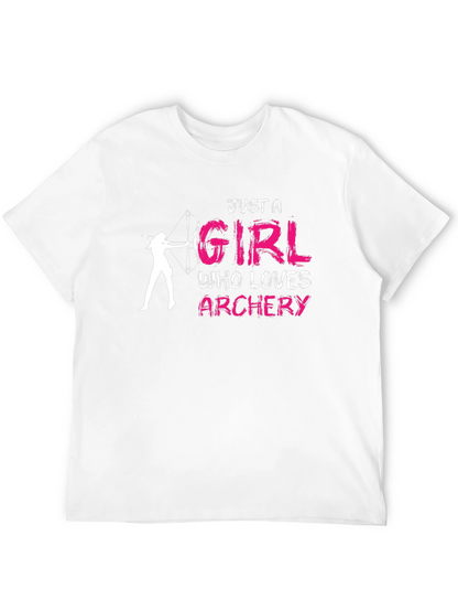 Archery Lover Graphic T-Shirt - Just A Girl