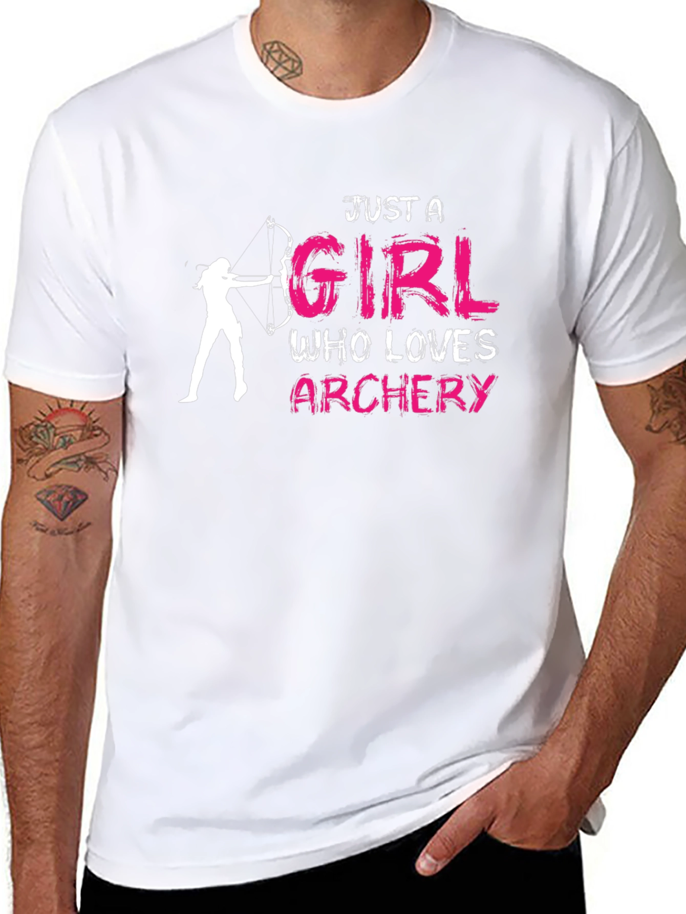 Archery Lover Graphic T-Shirt - Just A Girl