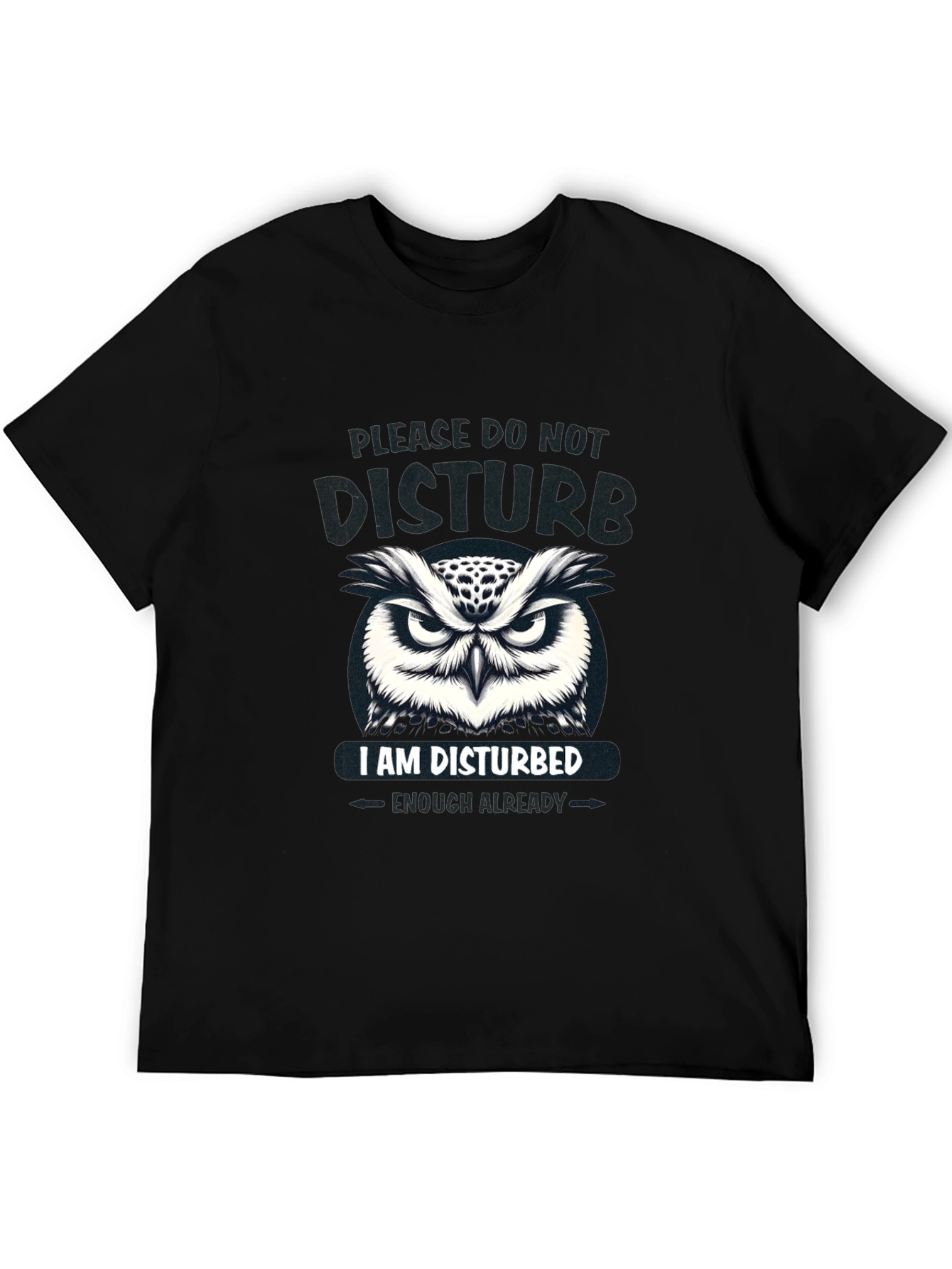 Disturbed Owl Graphic T-Shirt