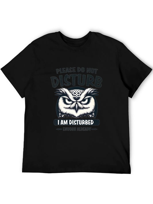 Disturbed Owl Graphic T-Shirt