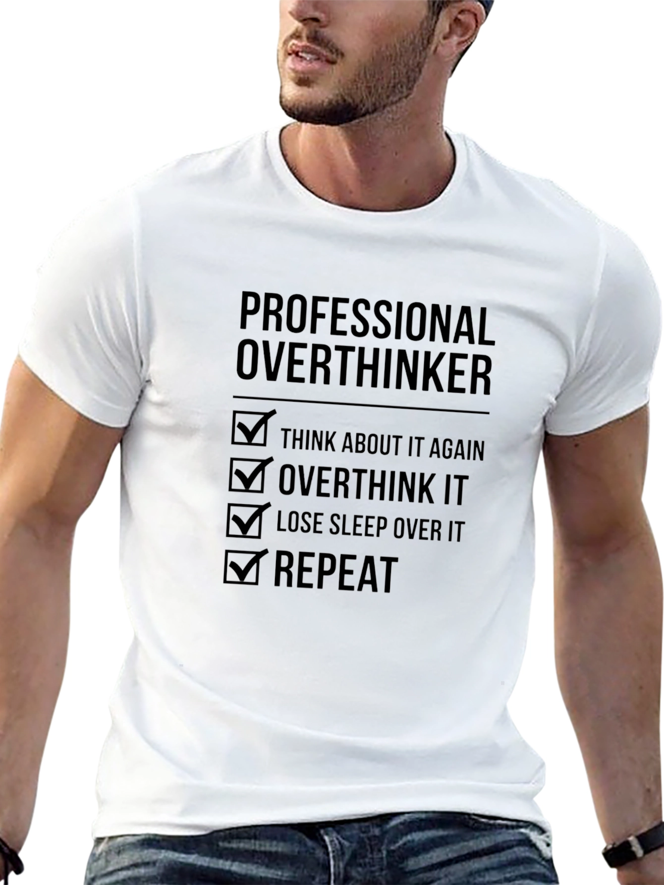 Professional Overthinker T-Shirt - Funny Overthinking Tee