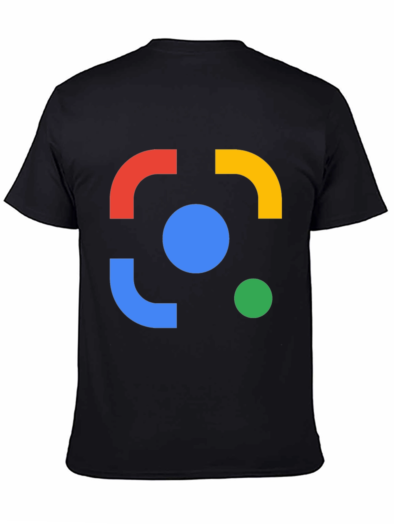 Abstract Design Black Cotton Tee