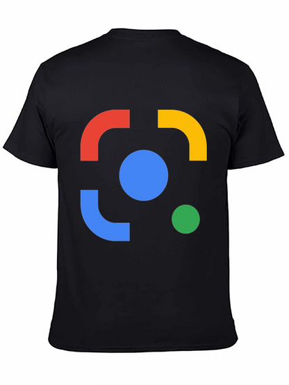 Abstract Design Black Cotton Tee