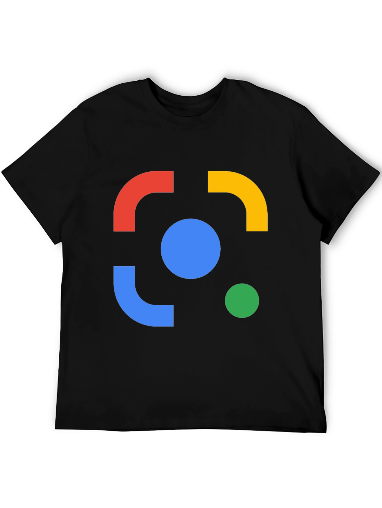 Abstract Design Black Cotton Tee